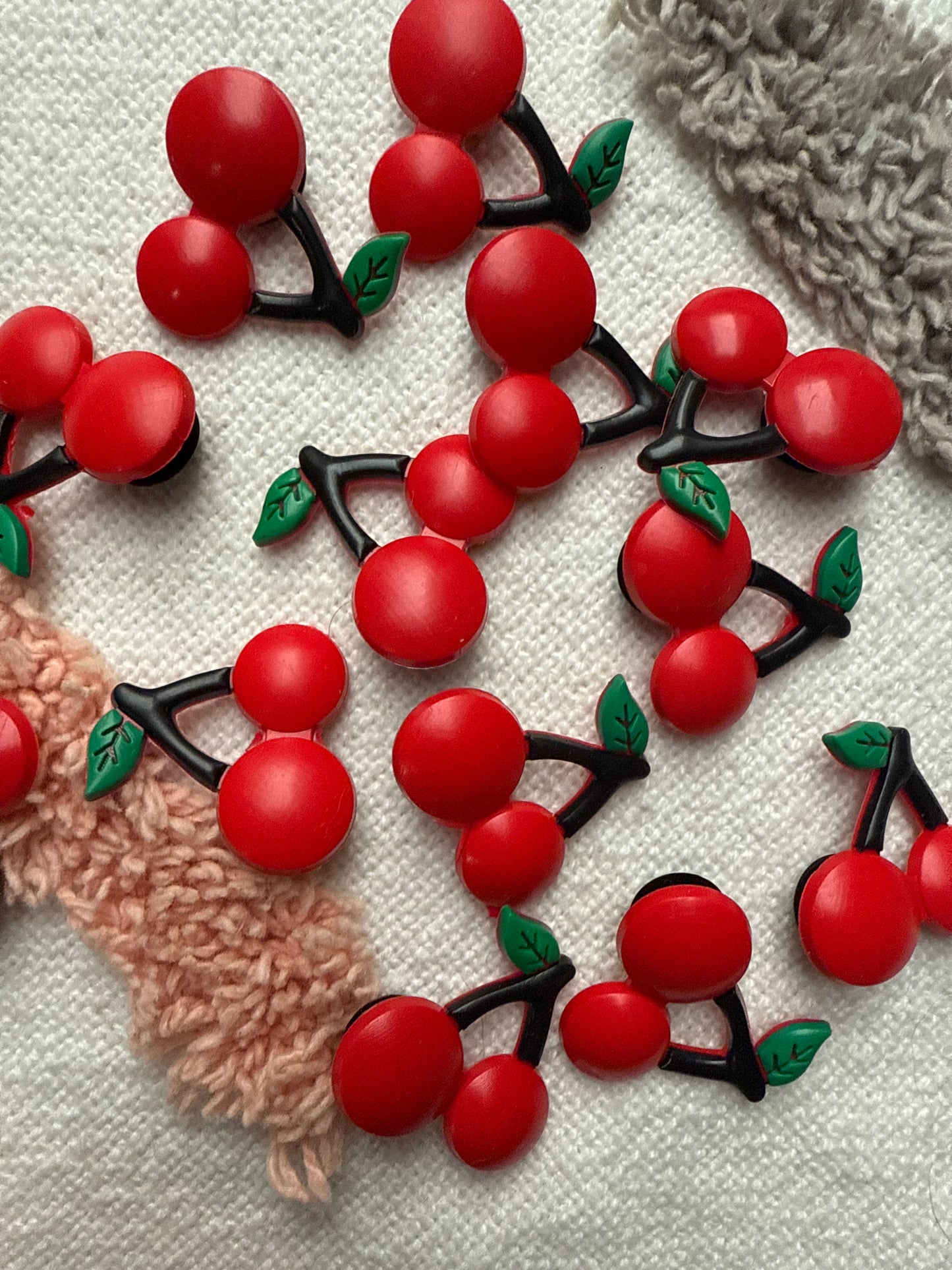 Cherry Shoe Charms