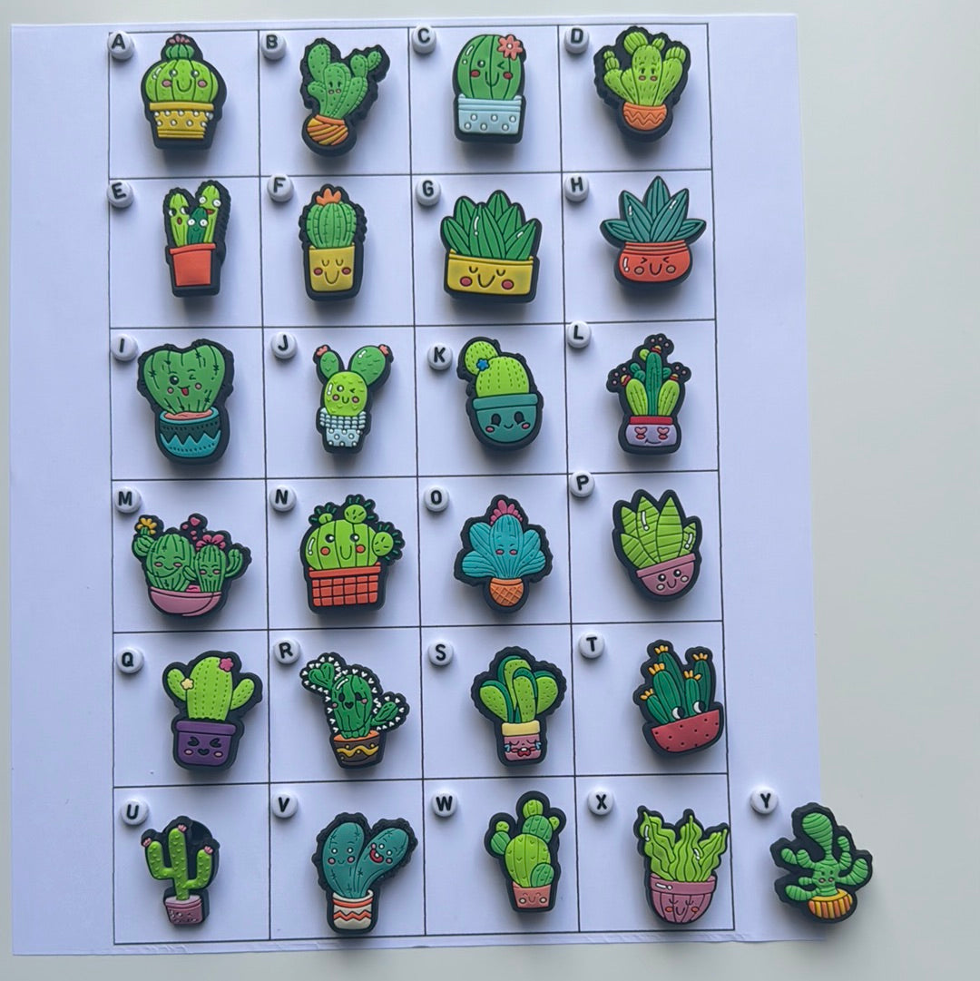 Cactus Shoe Charms