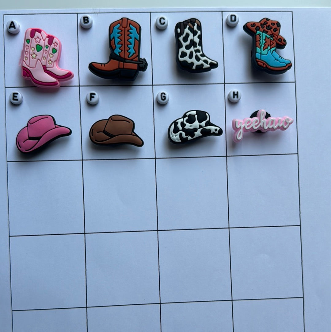 Western Shoe Charms
