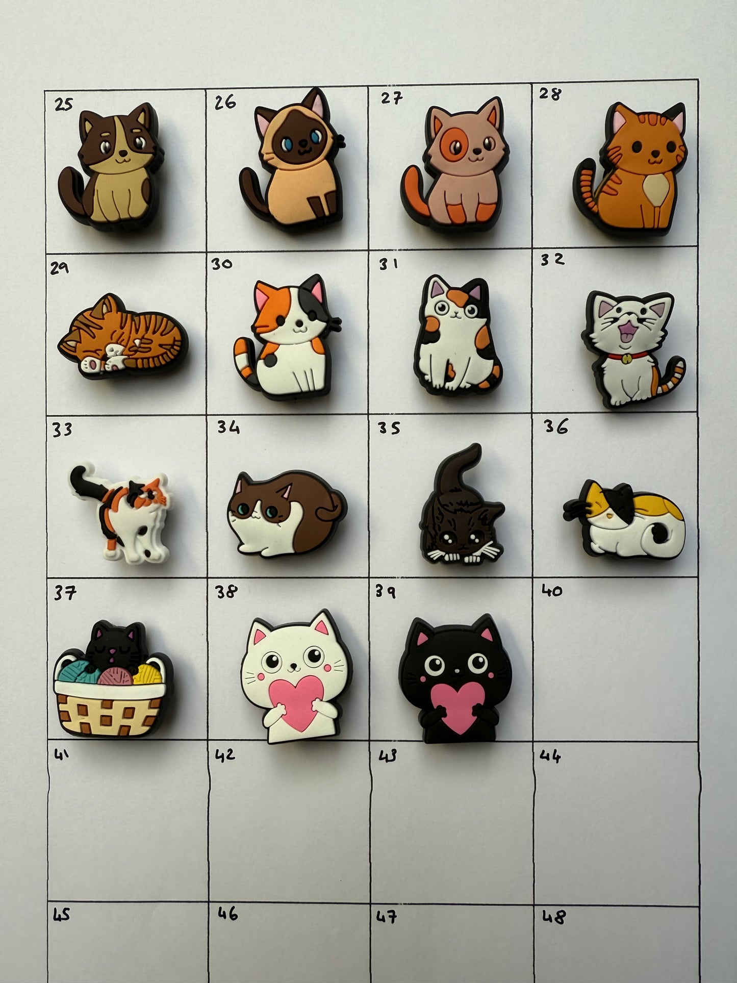 Cat Shoe Charms