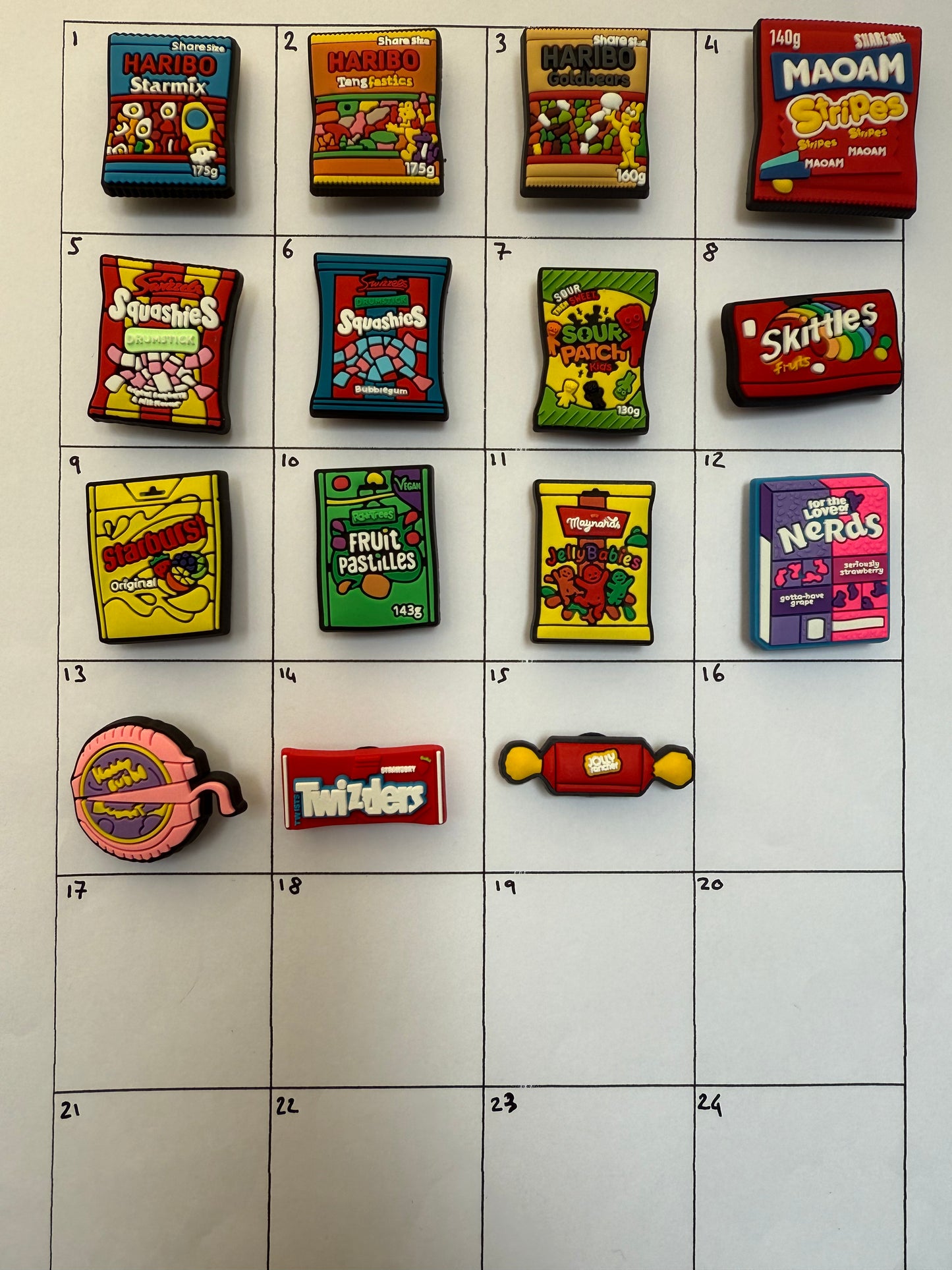 Sweets, Candy, Gummy, British Snack Shoe Charms Part 1