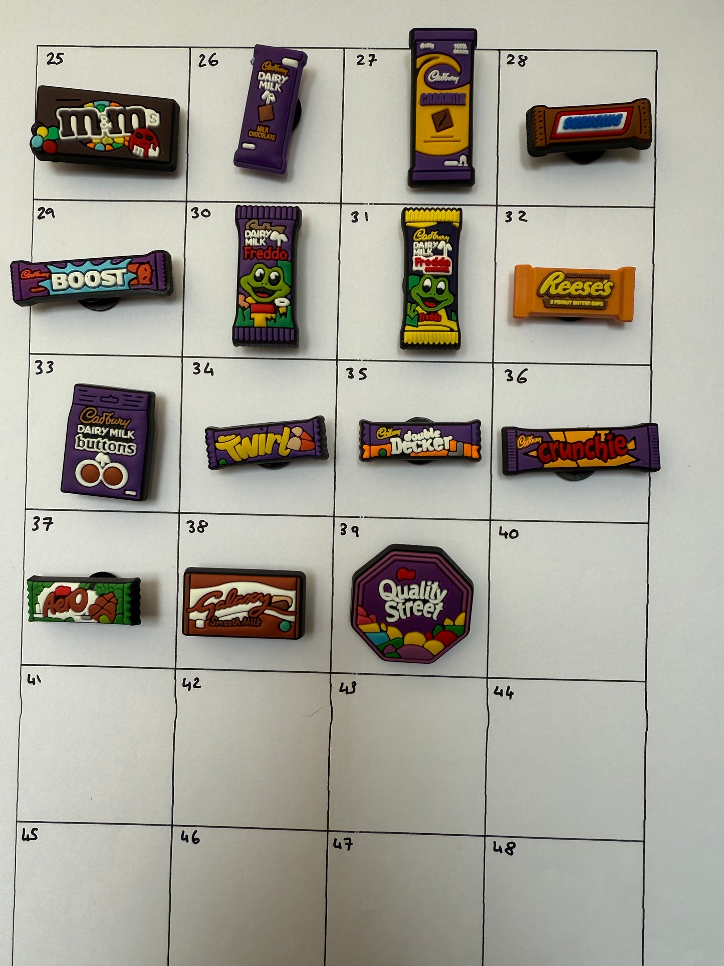 Sweets, Candy, Chocolate, British Snack Shoe Charms Part 3