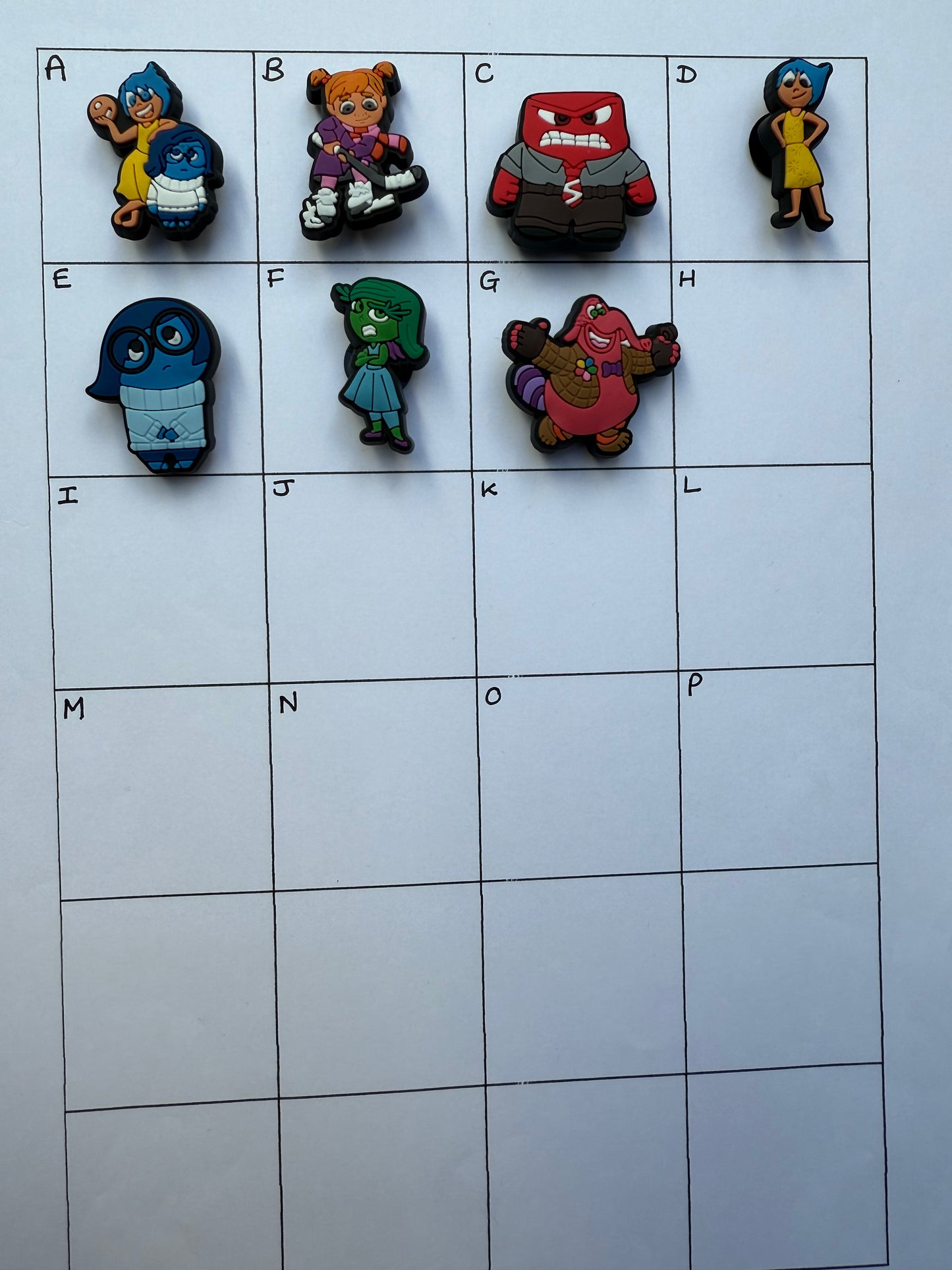 Inside Feelings Shoe Charms