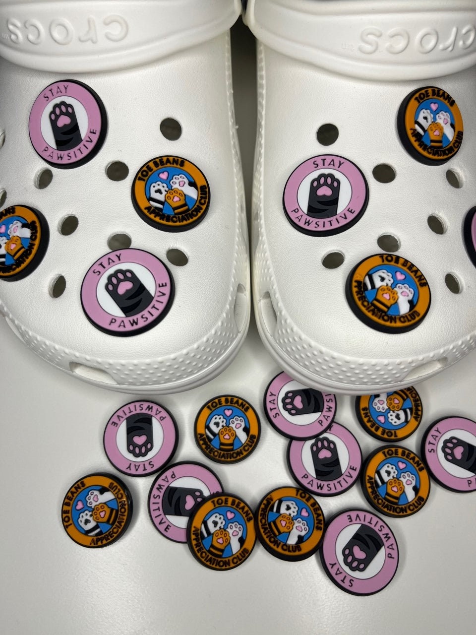 Cute Paw and Toe Bean Shoe Charms