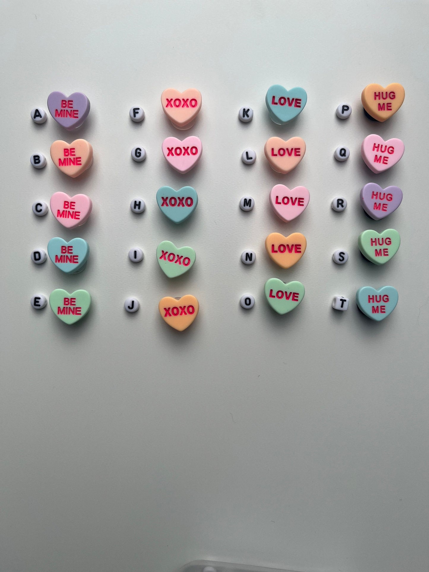 Love Heart Shoe Charms