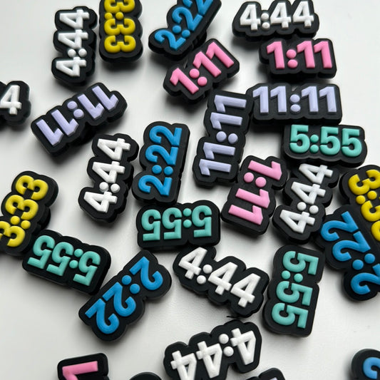 11:11 222 111 333 444 555 Angel Number Shoe Charms