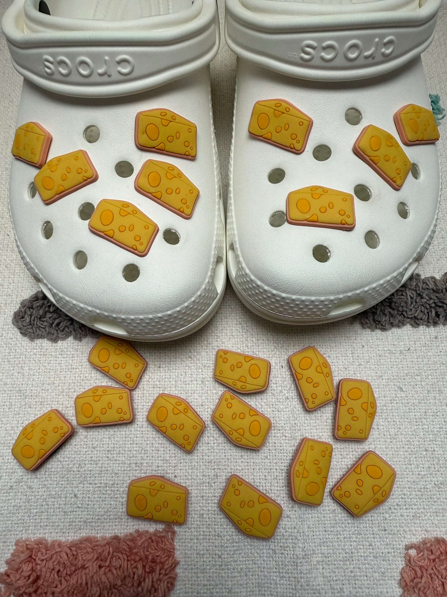 Cheese Shoe Charms