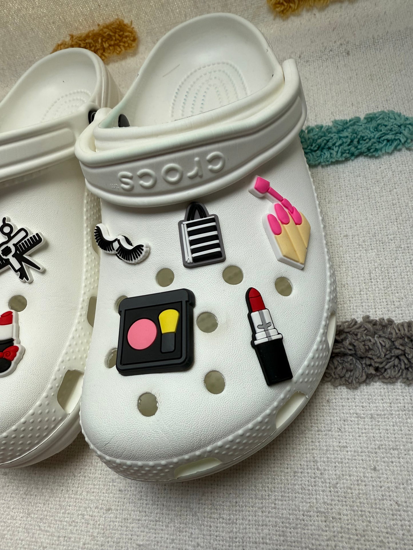 Hair and Make up Shoe Charms