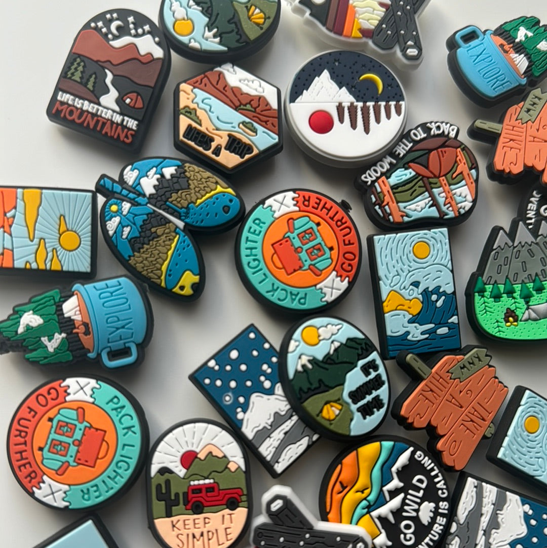 Outdoor Camping Shoe Charms