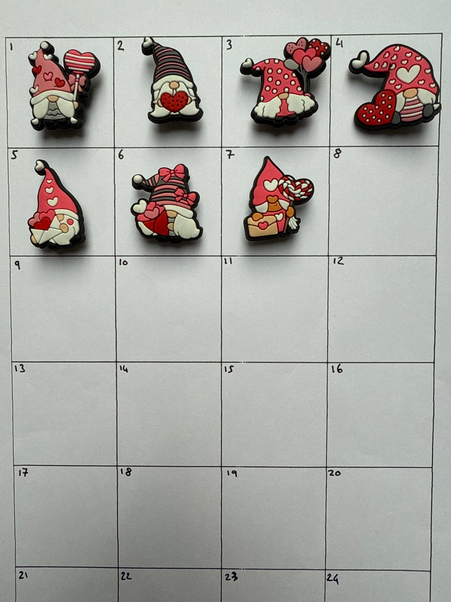 Valentines Love Gonk Shoe Charms