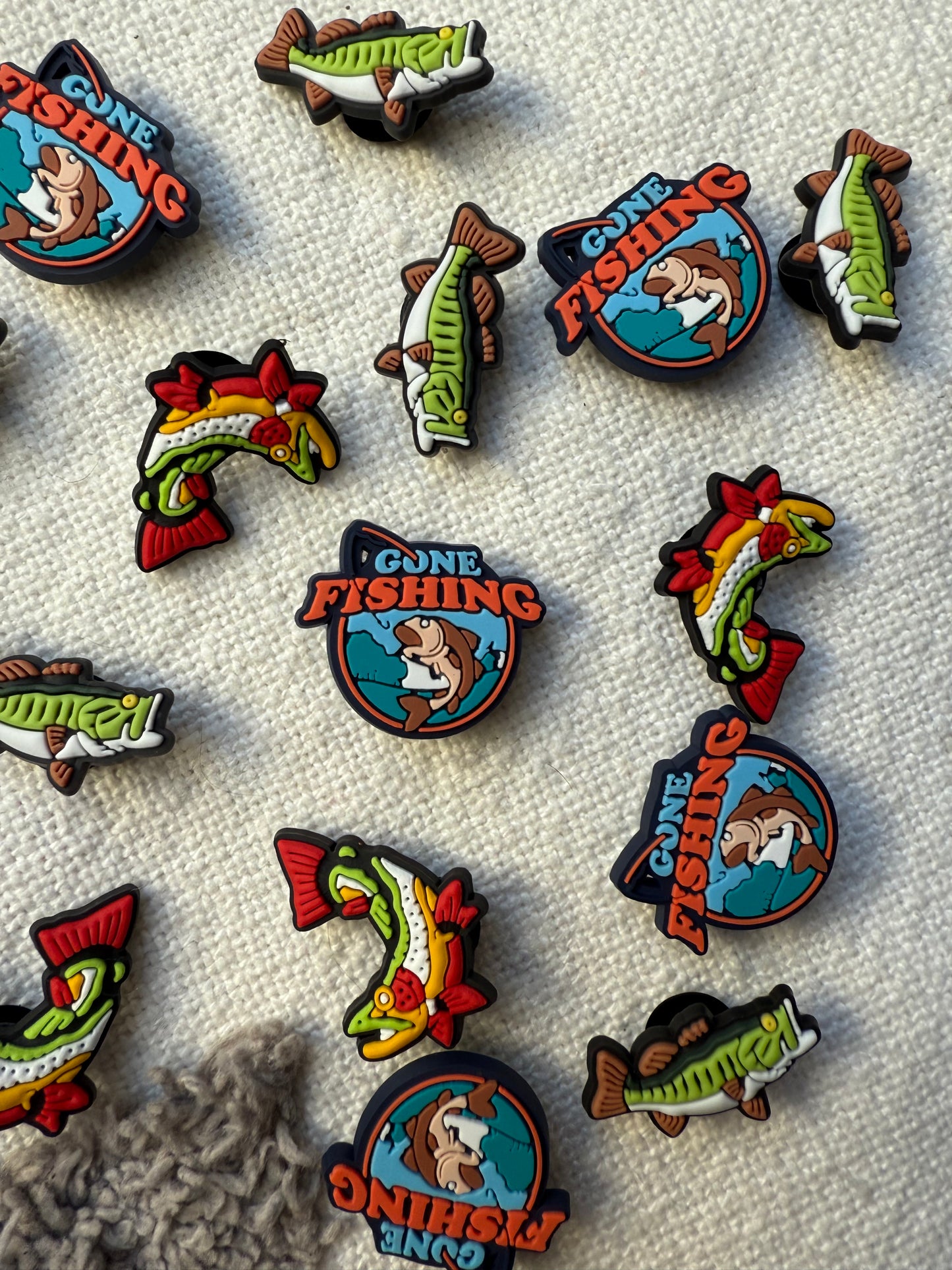 Trout Fish Shoe Charm