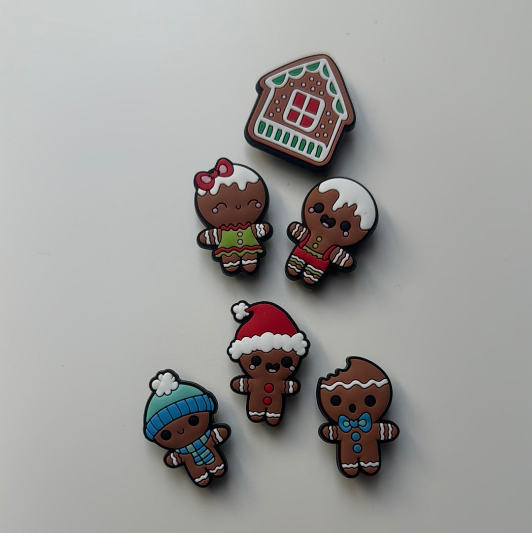 Cute Christmas and Gingerbread  Shoe Charms