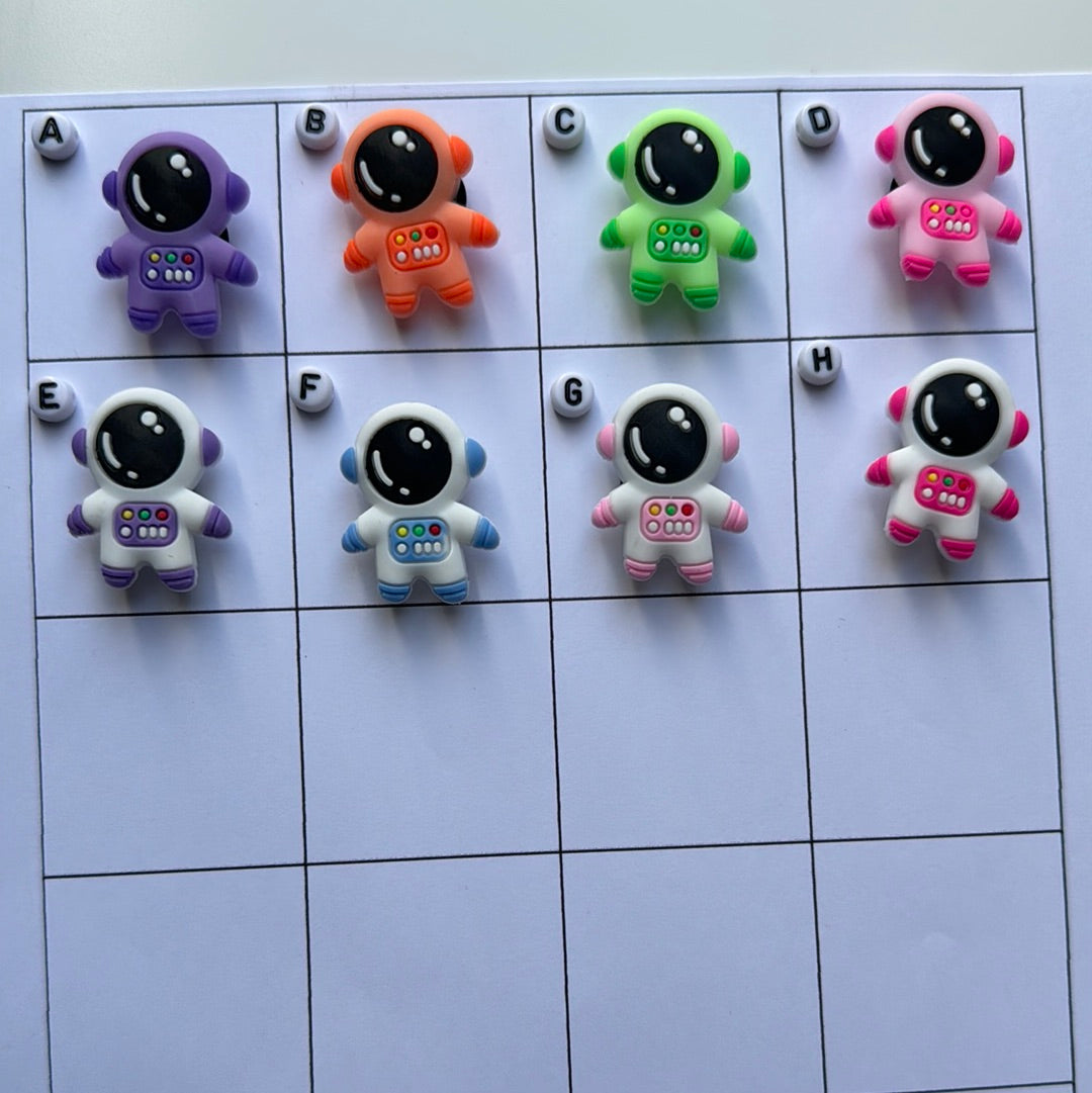 Astronaut Shoe Charms