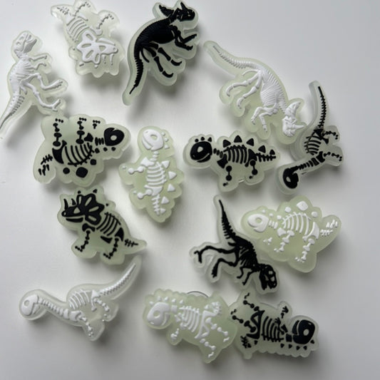 Glow in the Dark Dinosaur Shoe Charms