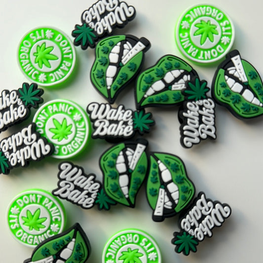 Wake Bake High Shoe Charms