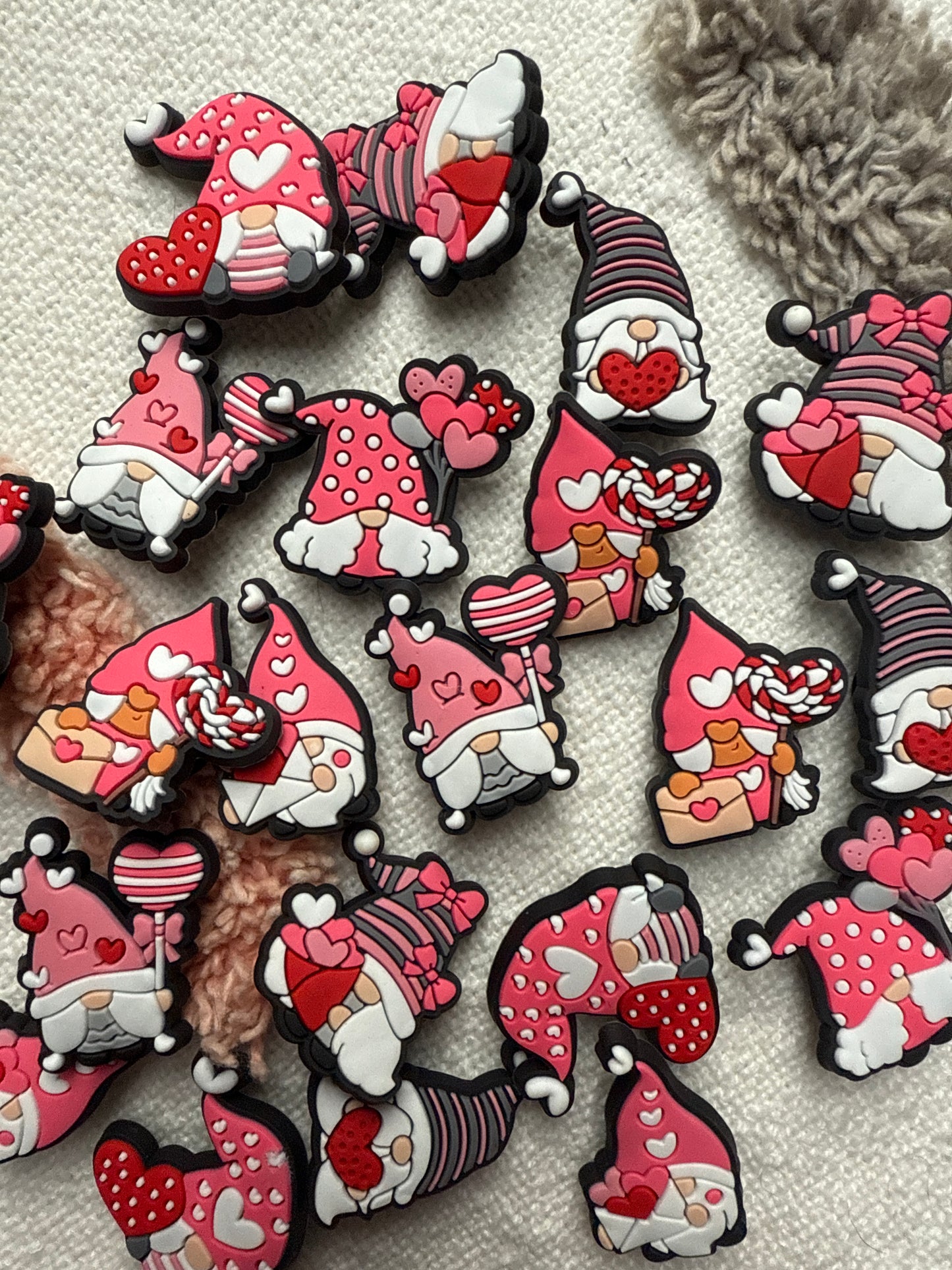 Valentines Love Gonk Shoe Charms
