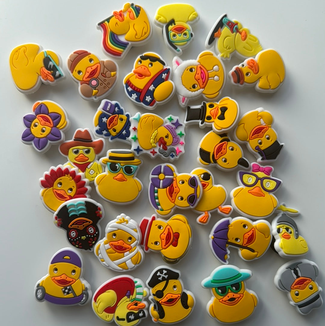 Rubber Duck Shoe Charms