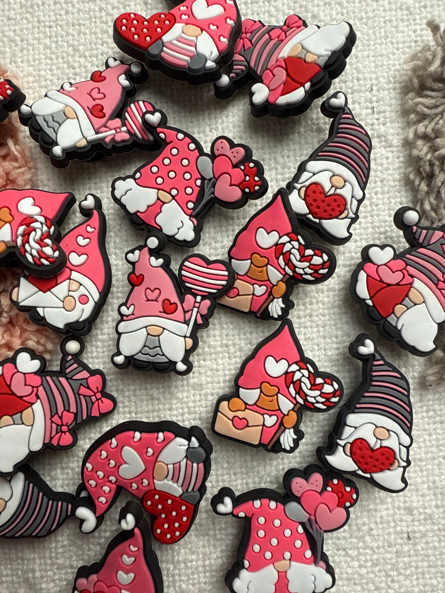 Valentines Love Gonk Shoe Charms