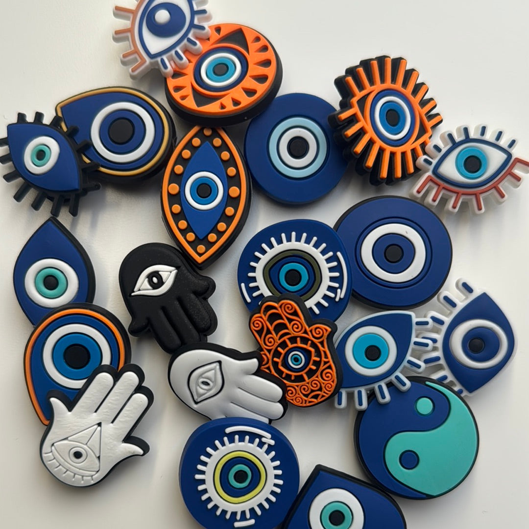 Spiritual Chakra Evil Eye Shoe Charms