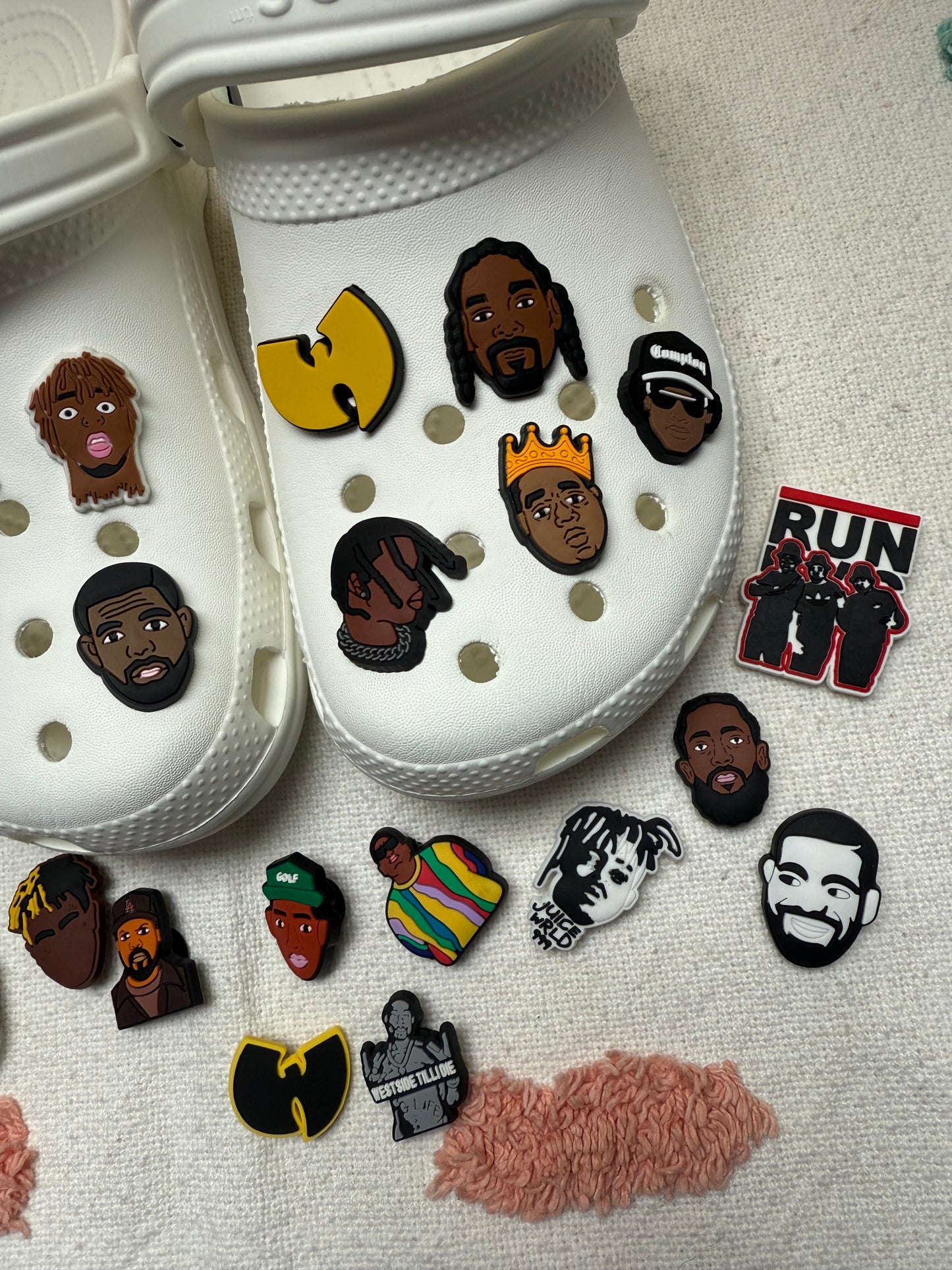 Tupac, Biggie, Drake and Other Rapper Shoe Charms