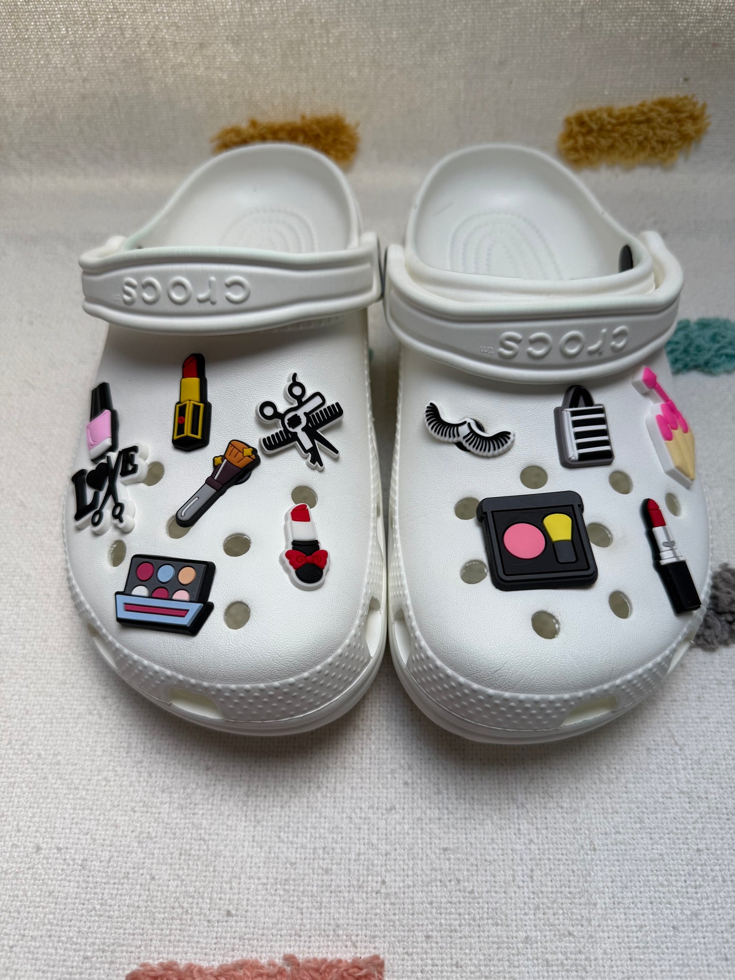 Hair and Make up Shoe Charms