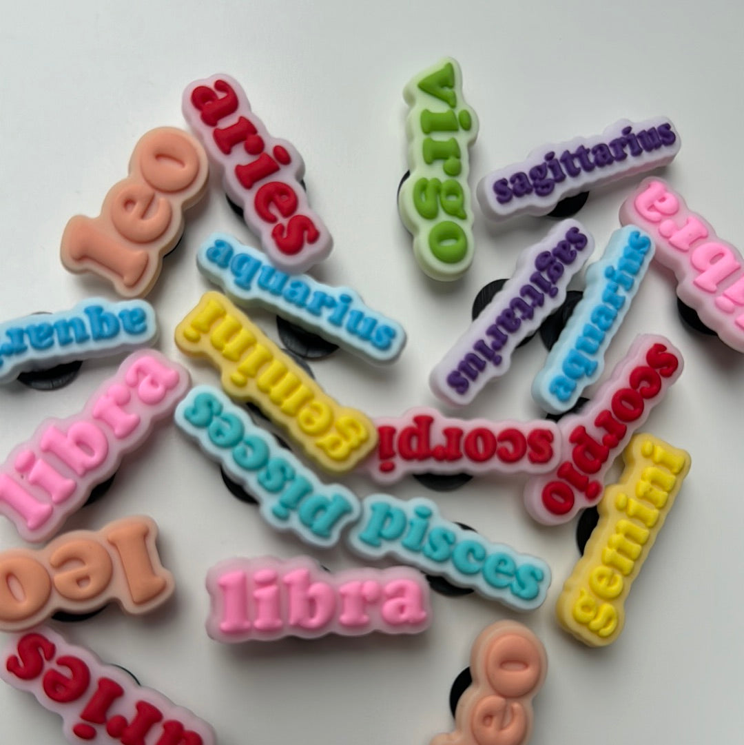 Star sign Zodiac Shoe Charms