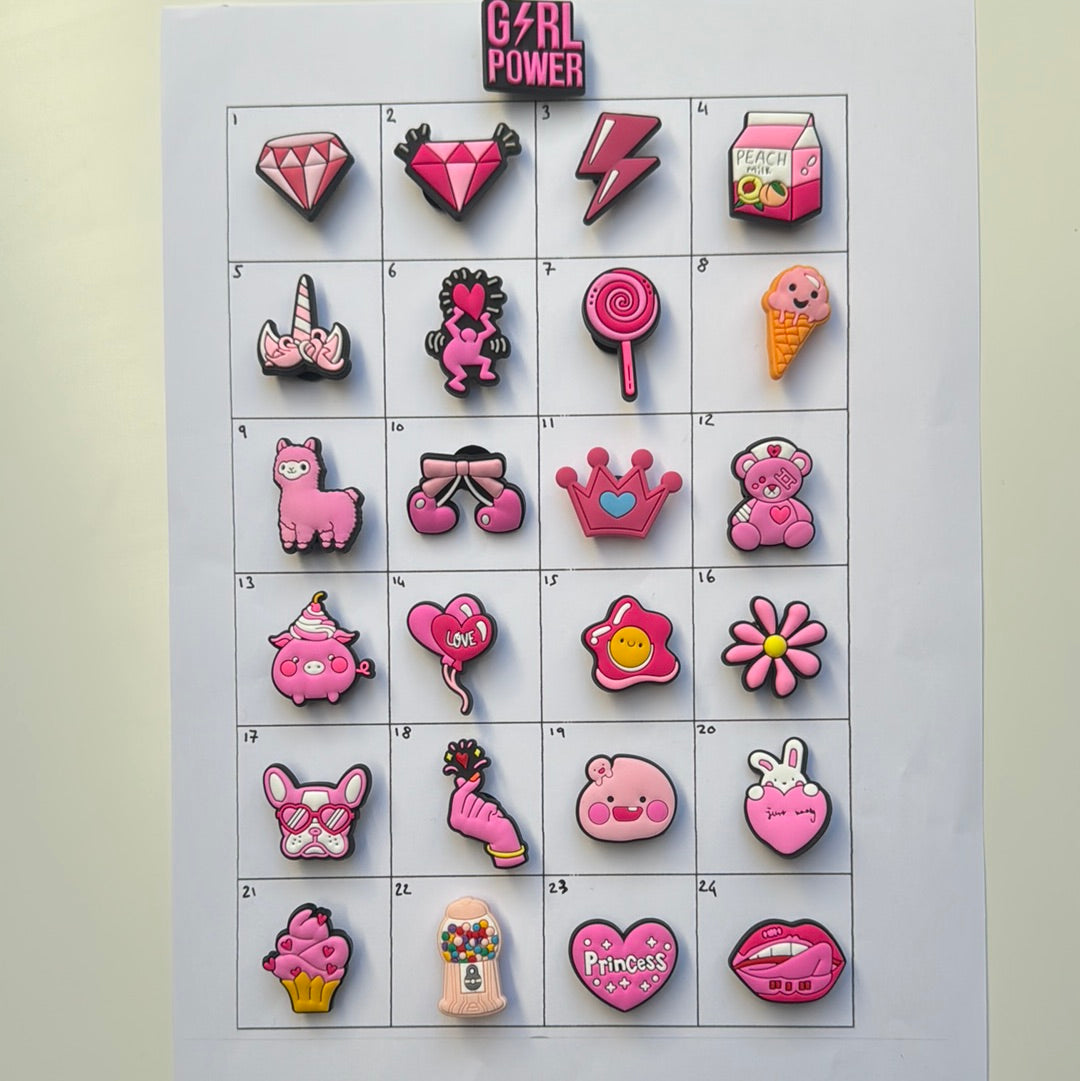 Cute Pink Shoe Charms