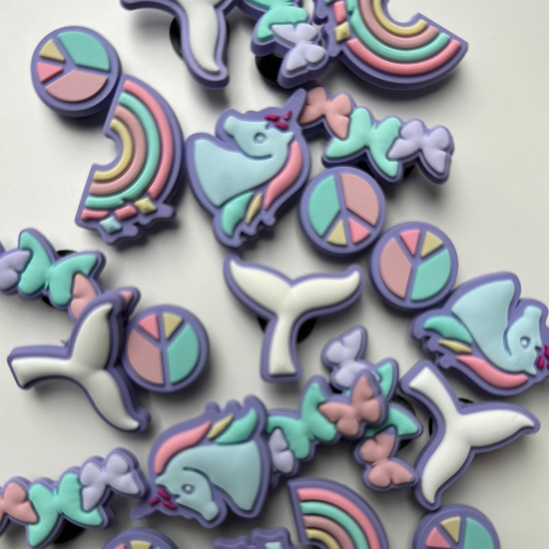 Pastel Shoe Charms