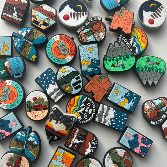 Outdoor Camping Shoe Charms