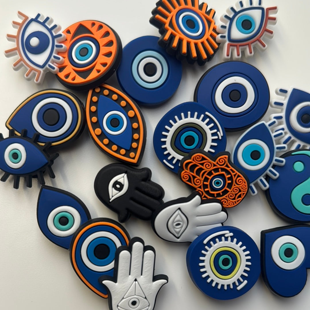Spiritual Chakra Evil Eye Shoe Charms