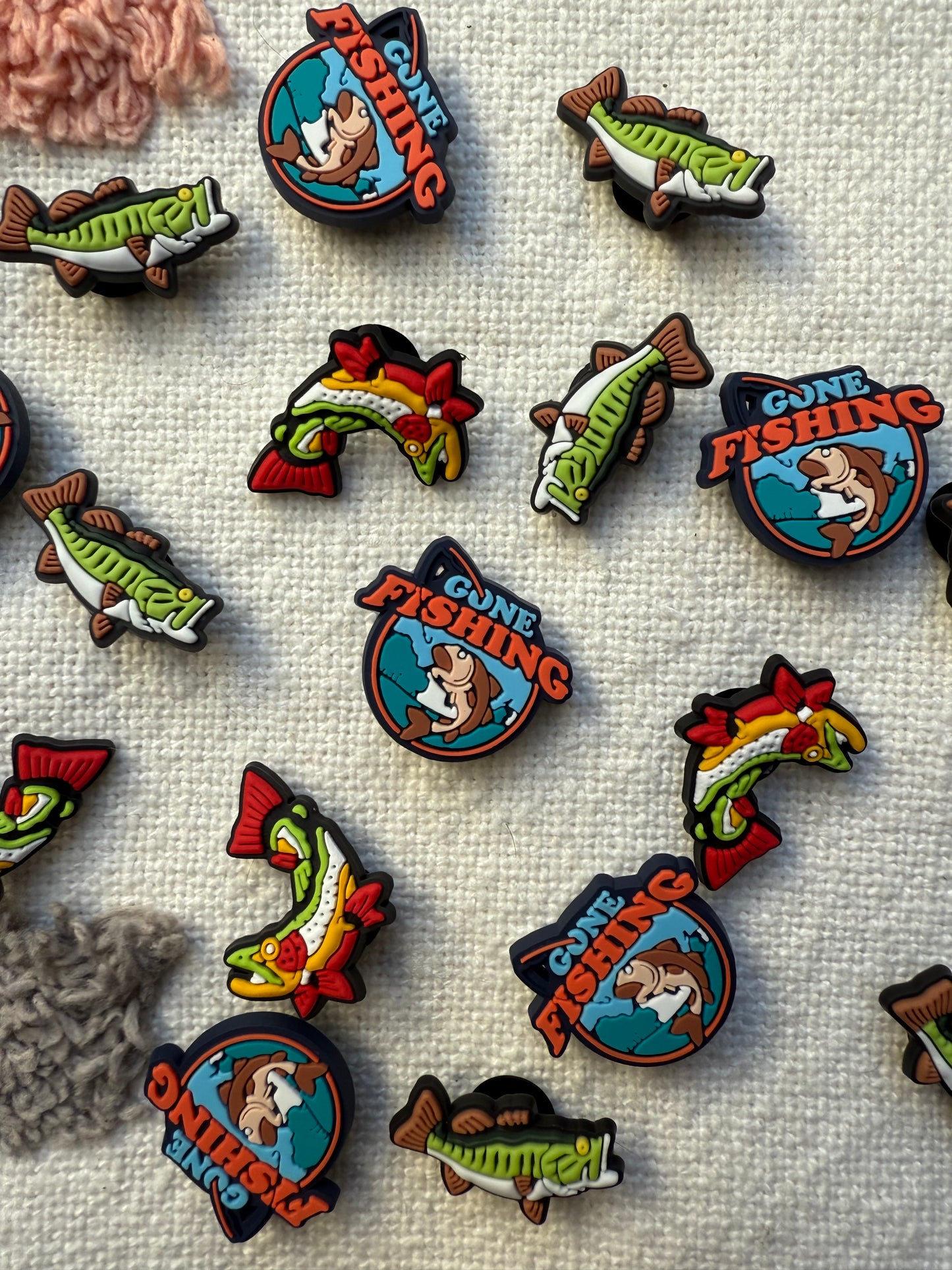 Trout Fish Shoe Charm