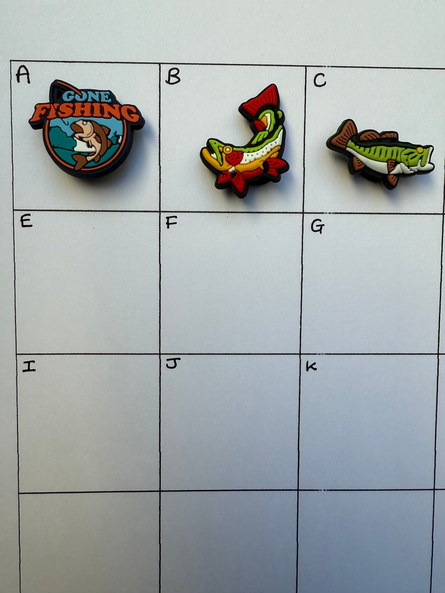 Trout Fish Shoe Charm