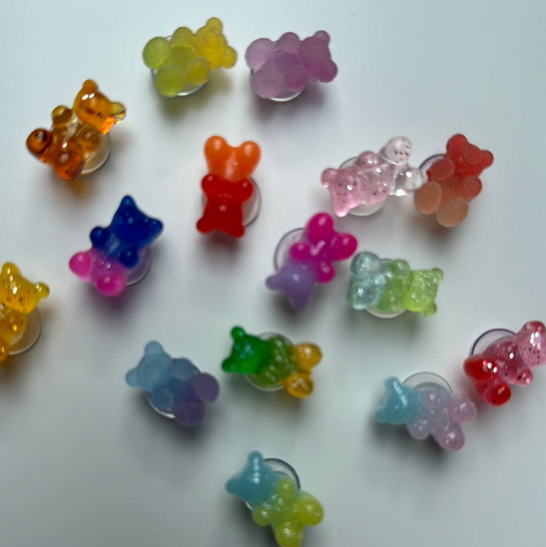 Gummy Bears Two Tone Glitter and Sugar Shoe Charms