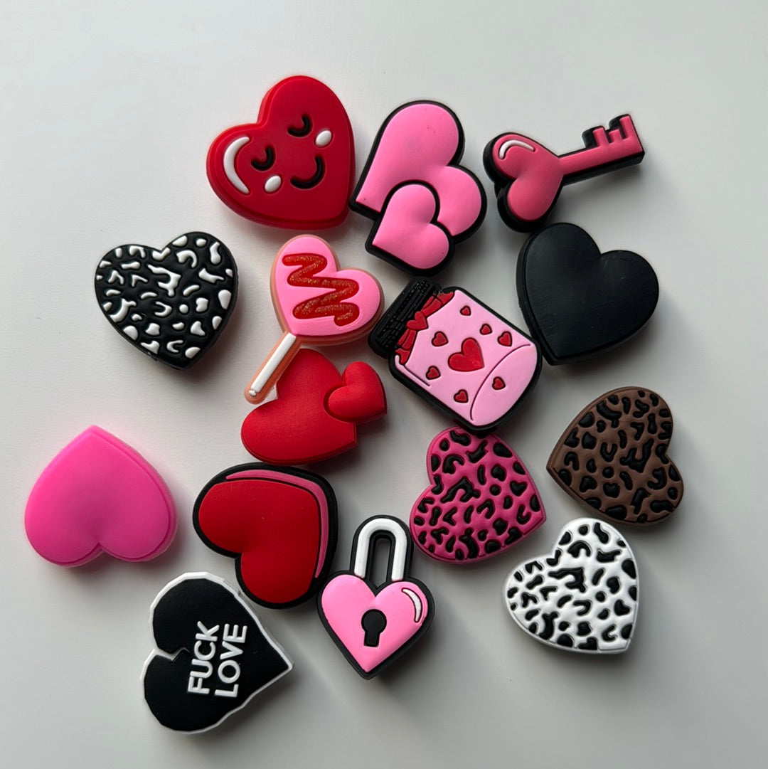 Heart Shoe Charms