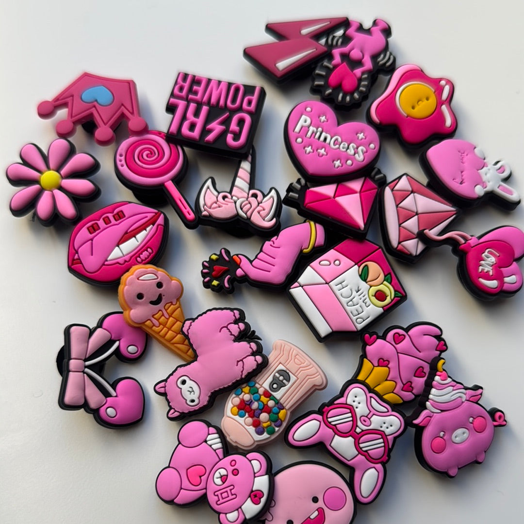 Cute Pink Shoe Charms