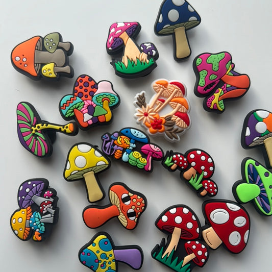 Mushroom Shoe Charms