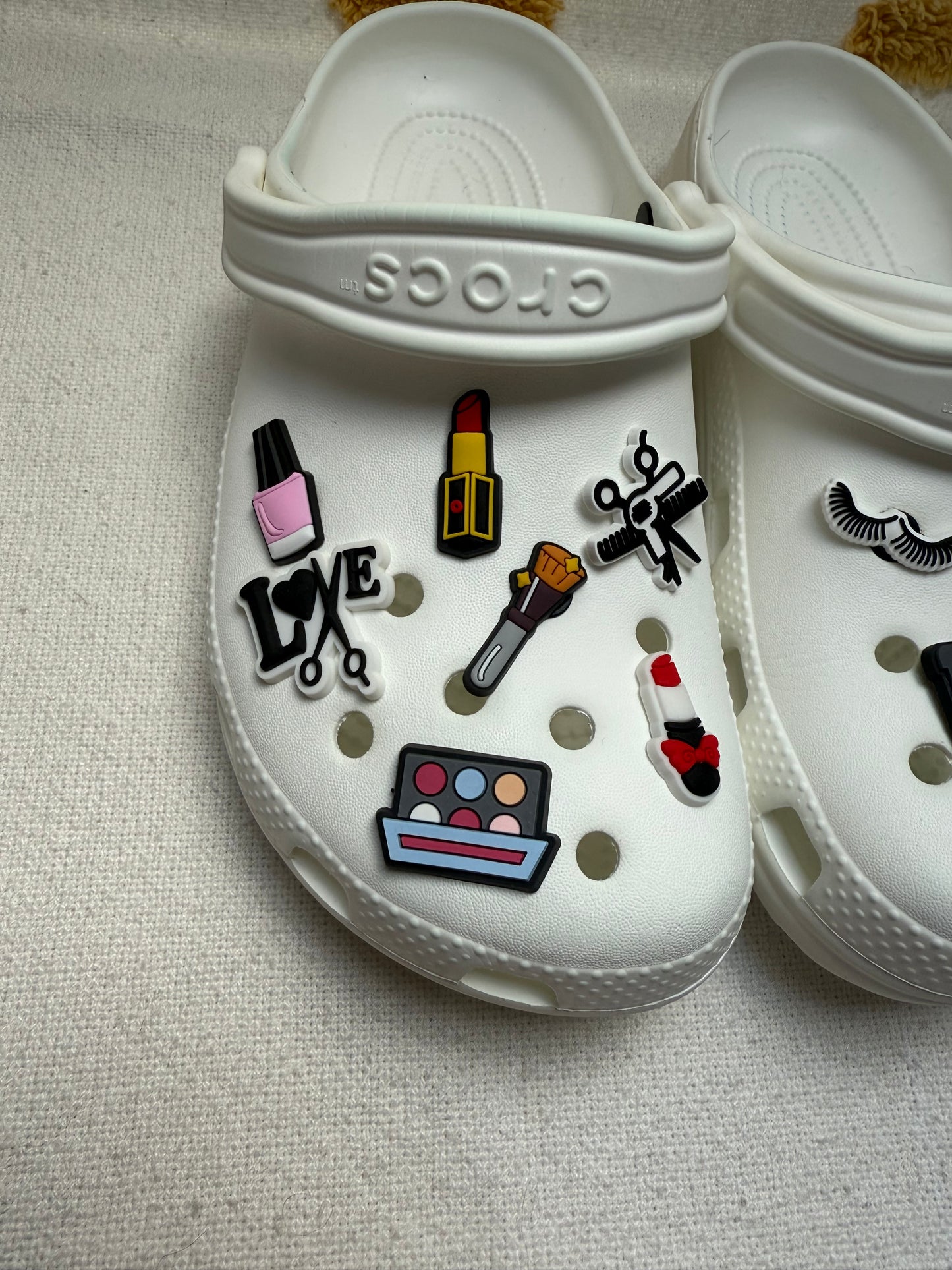 Hair and Make up Shoe Charms