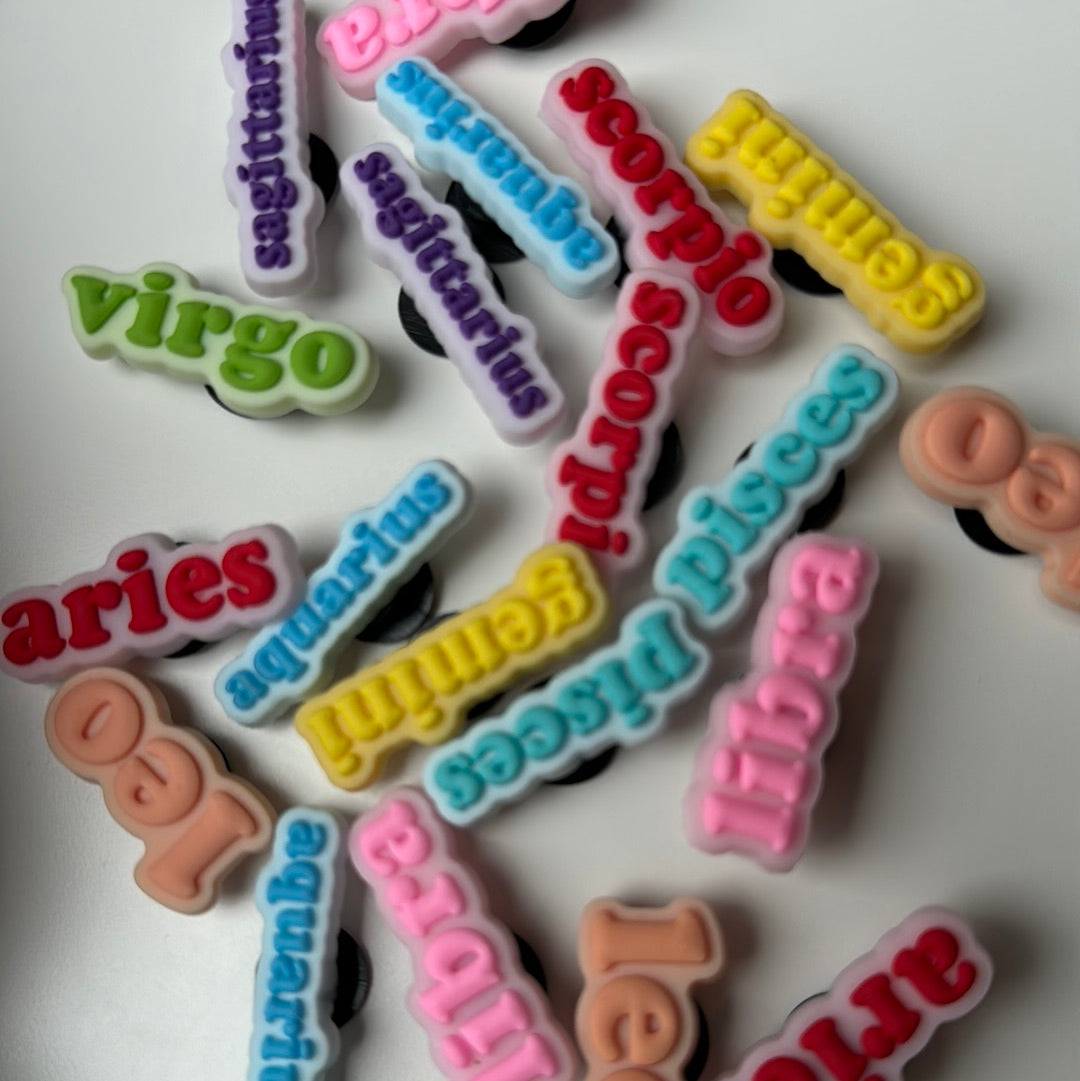 Star sign Zodiac Shoe Charms