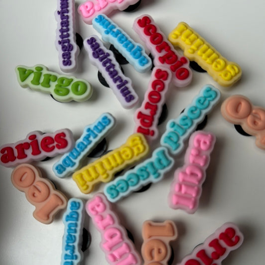 Star sign Zodiac Shoe Charms