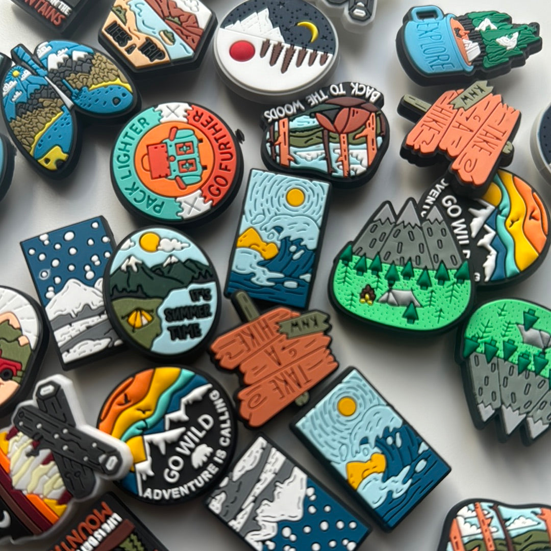 Outdoor Camping Shoe Charms