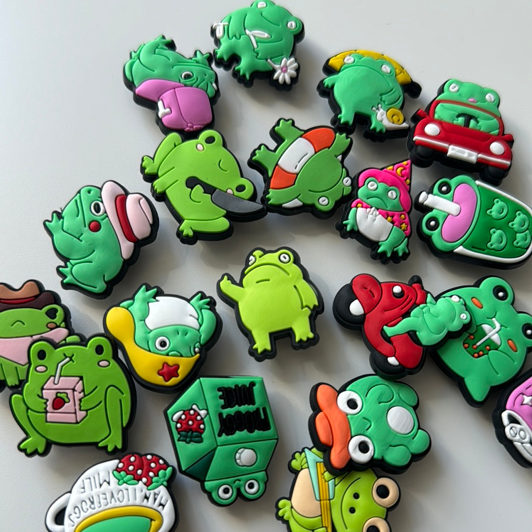 Frog Shoe Charms