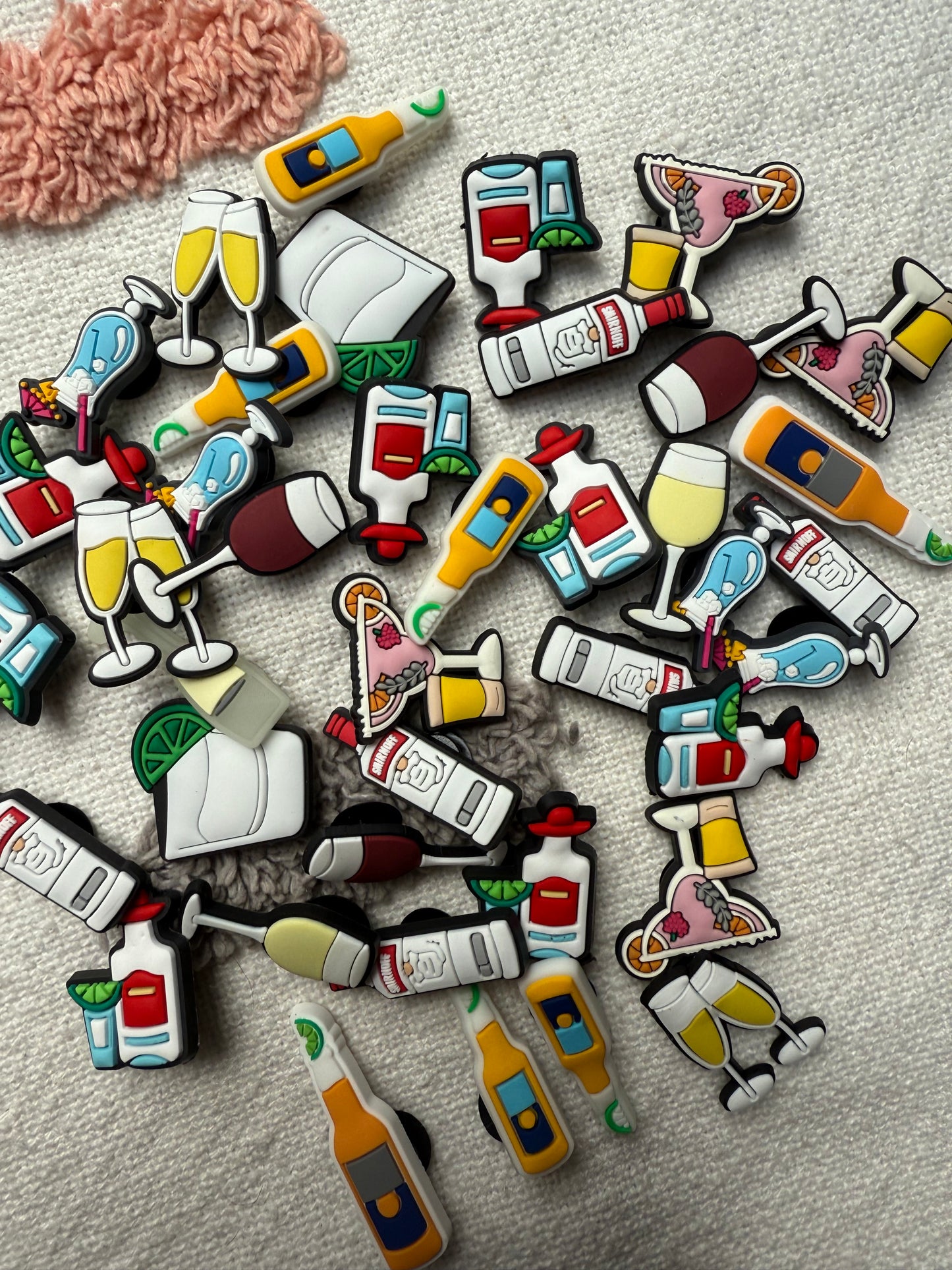 Wine, Beer, Cocktail and Shot Drink Shoe Charms