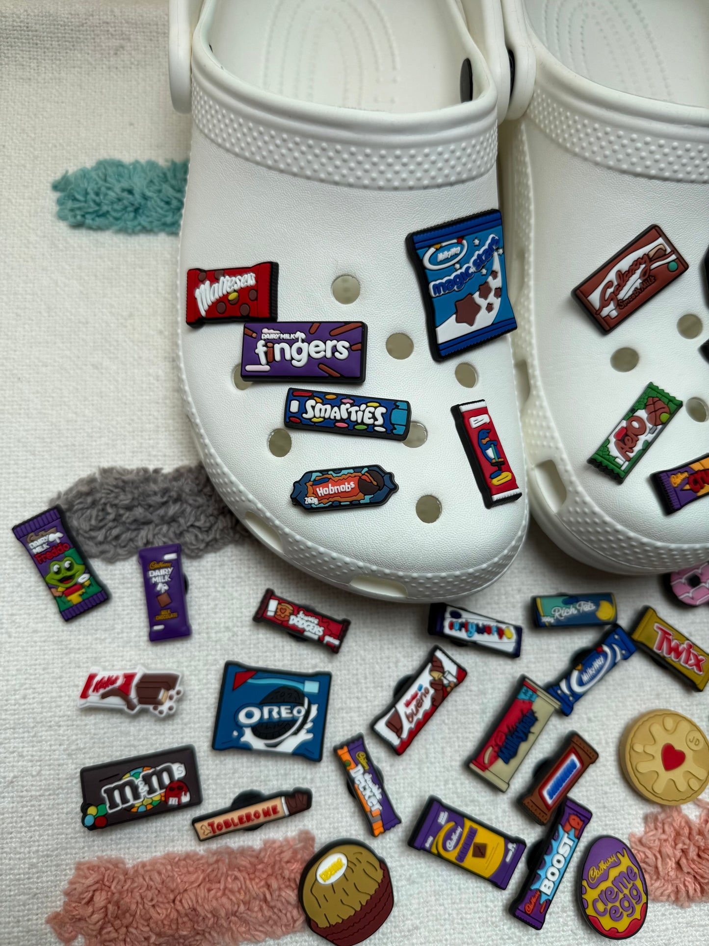 Sweets, Candy, Chocolate, British Snack Shoe Charms Part 3