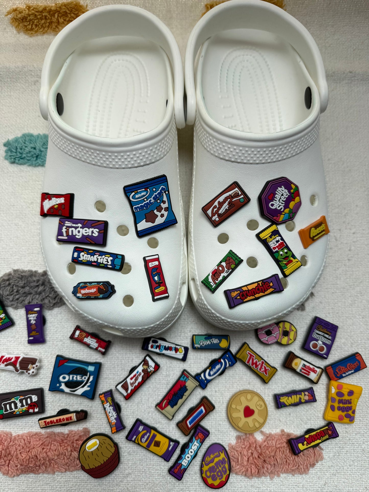 Sweets, Candy, Chocolate, British Snack Shoe Charms Part 3