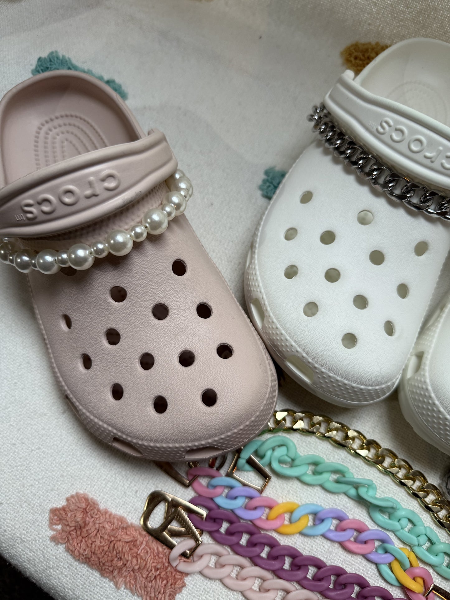 Clog Shoe Chains 2 pack.