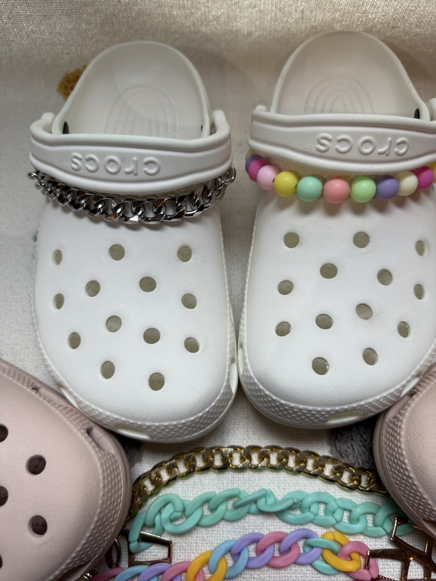 Clog Shoe Chains 2 pack.