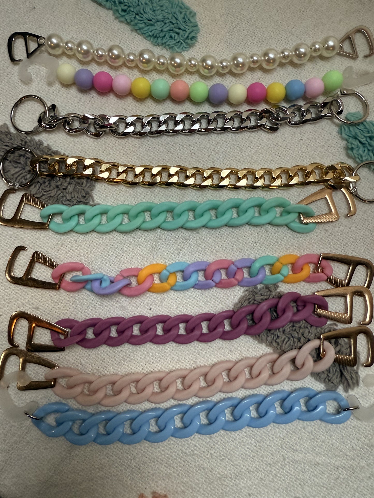 Clog Shoe Chains 2 pack.