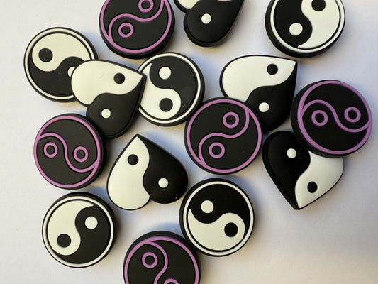 Yin Yang Shoe Charms