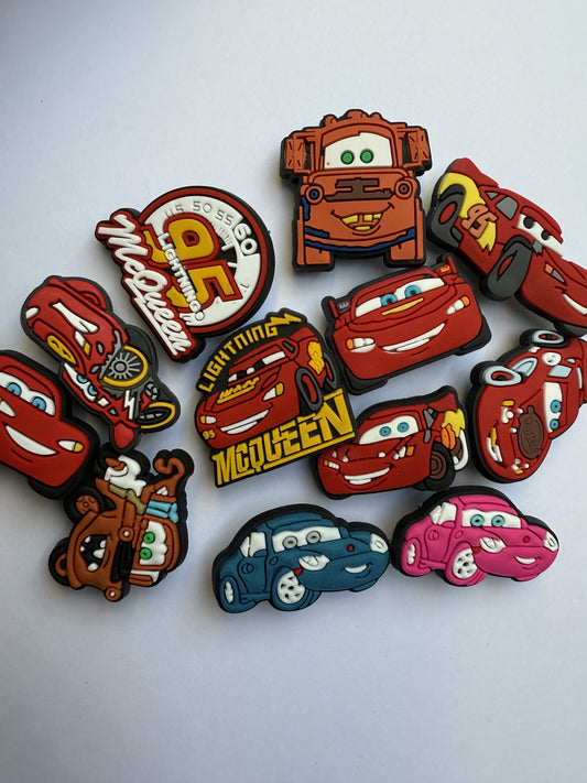 Lightening Car Shoe Charms