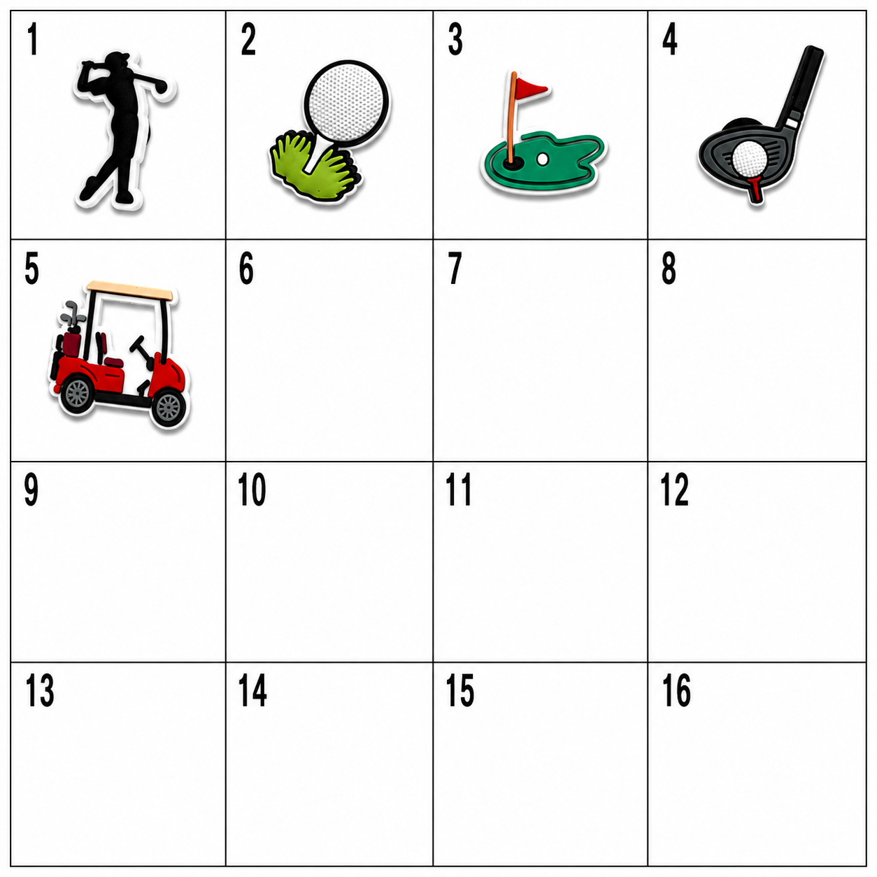 Golf Shoe Charms